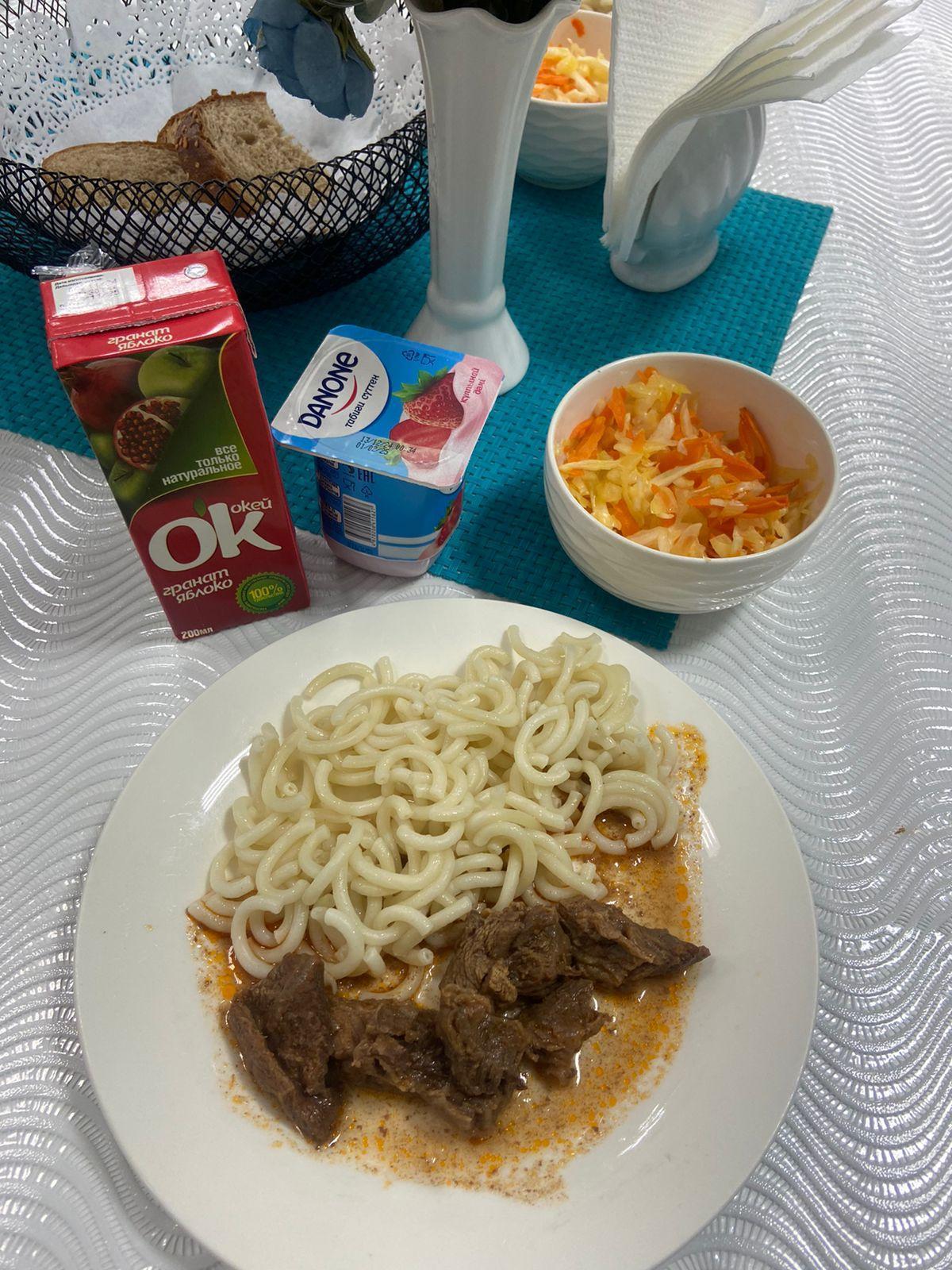 Ас мәзірі 4 апта 1 күн. Меню 4 неделя 1 день.