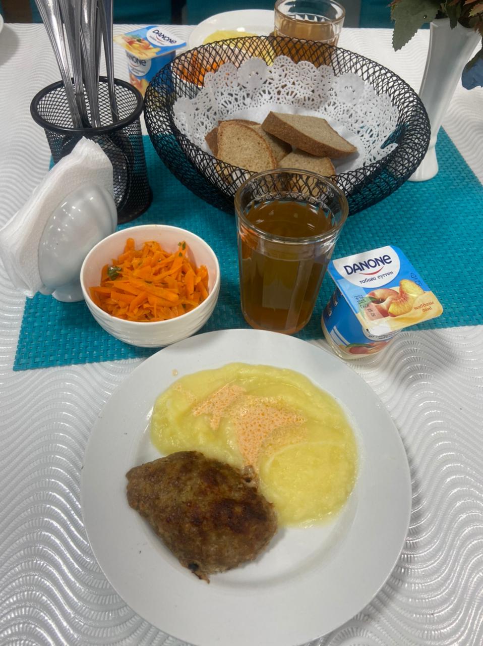 Ас мәзірі 1 апта 2 күн. Меню 1 неделя 2 день.