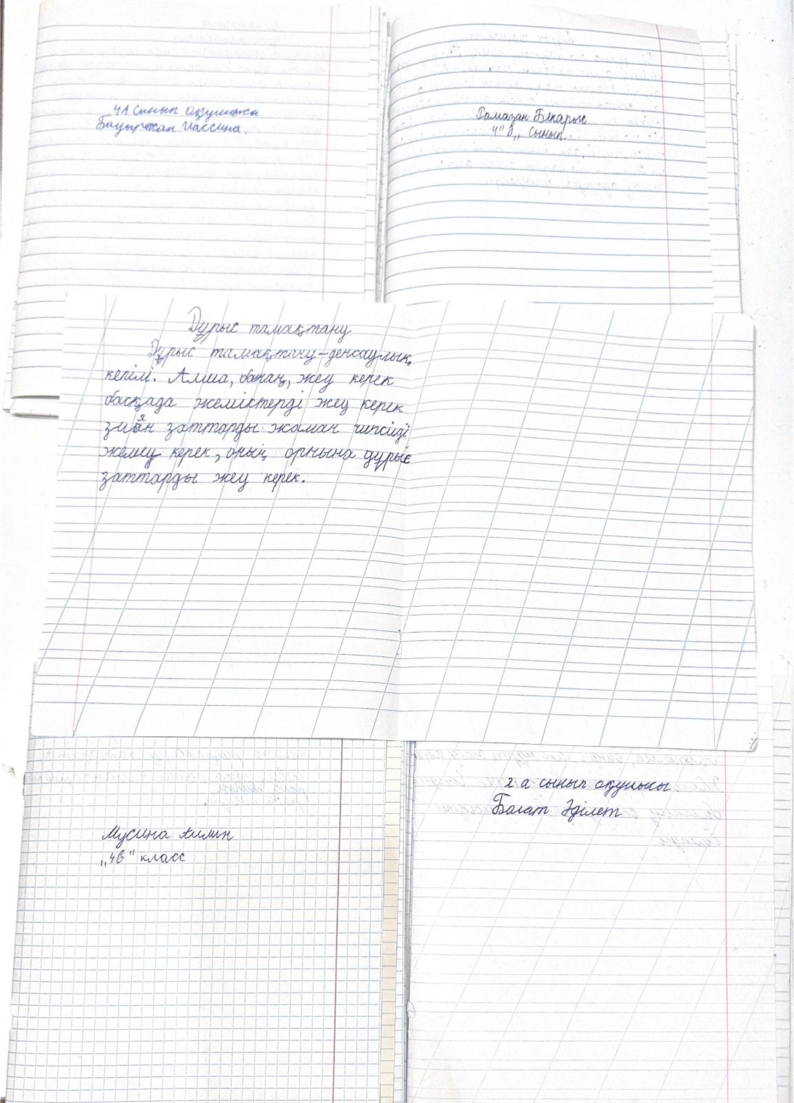 "Дұрыс тамақтану " тақырыбына шығарма / Сочинение на тему "Правильное питние"